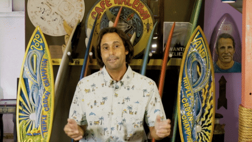 Video footage of surfing a big wave from John Florence of theVan's Digital Triple Crown of Surfing