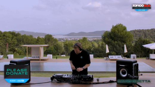 GIF of DJ Mag's Top 100 DJ list turned into a virtual festival