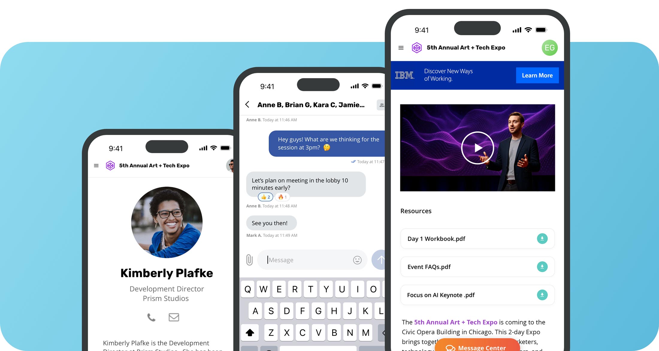 Mobile Event App Screenshots - Expo Pass