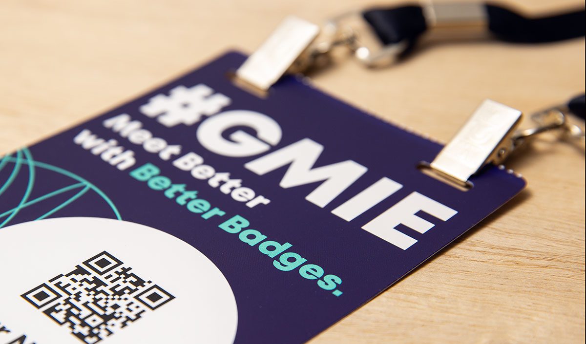 Event Badge with prominent Hashtag