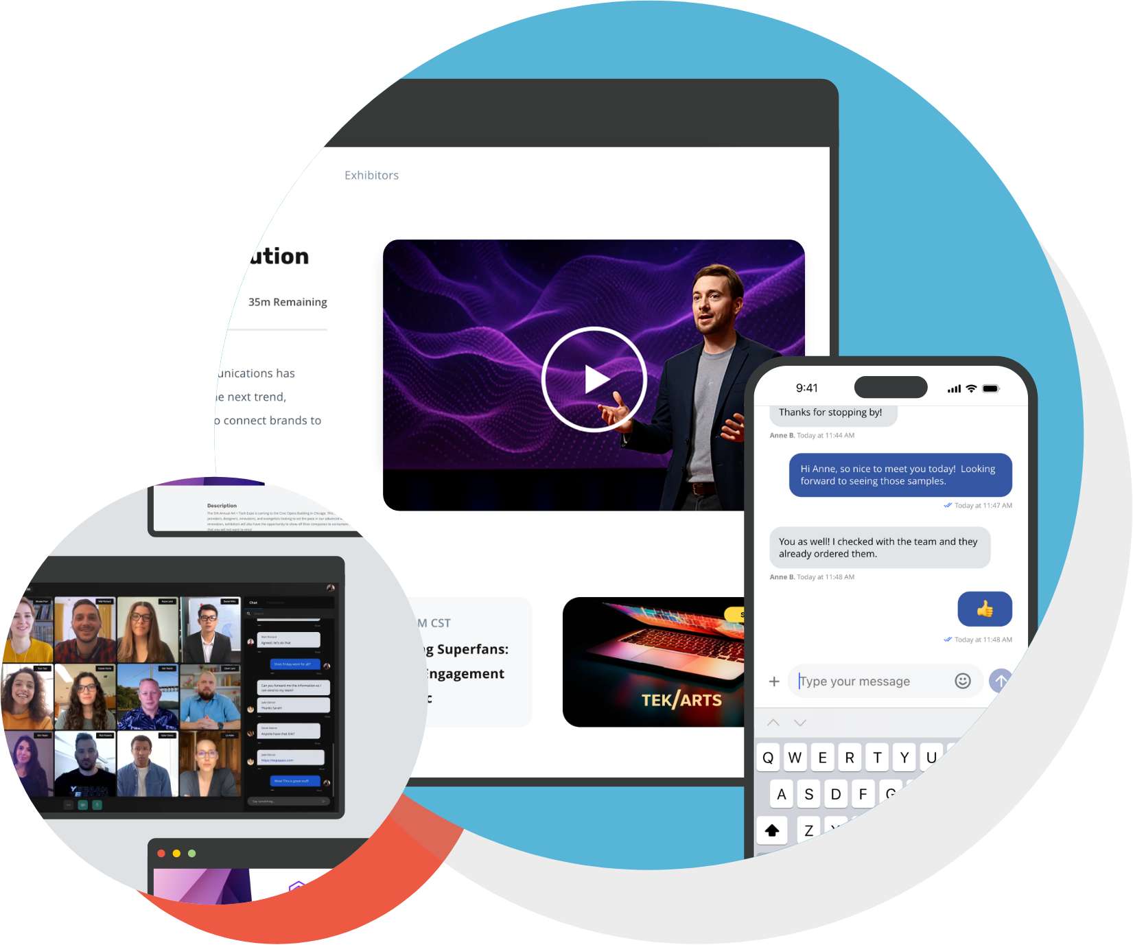 Virtual and Hybrid Event Software Video Streaming and Messaging Tools for Attendees